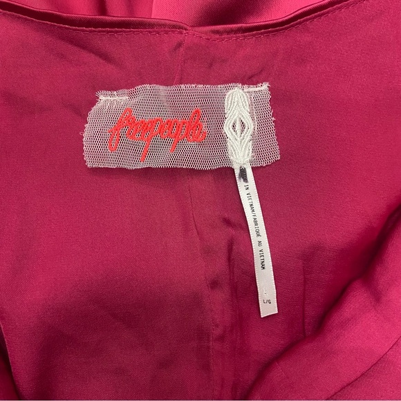 New! Free People dance til dawn Halter Maxi Dress Burgundy-Pink 21995 - Picture 13 of 14